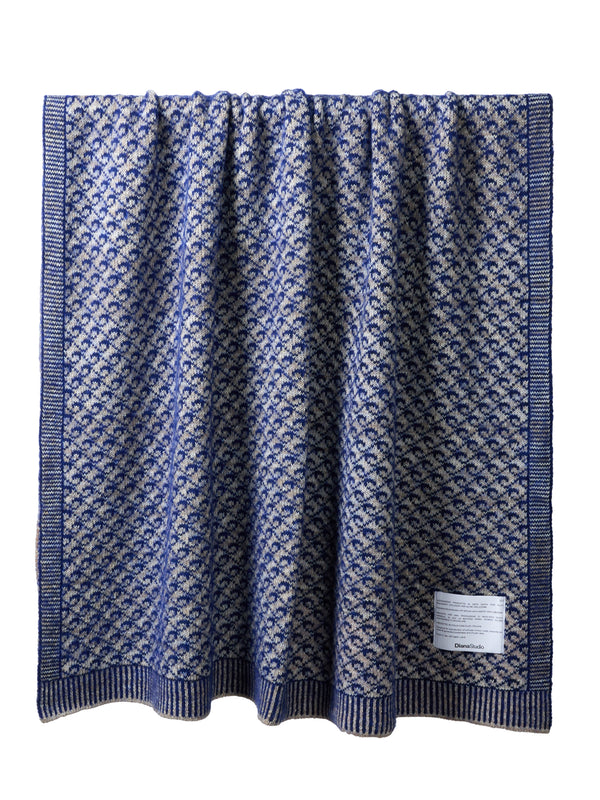 Coperta Circolare con pattern jaquard [160cm X 130cm]