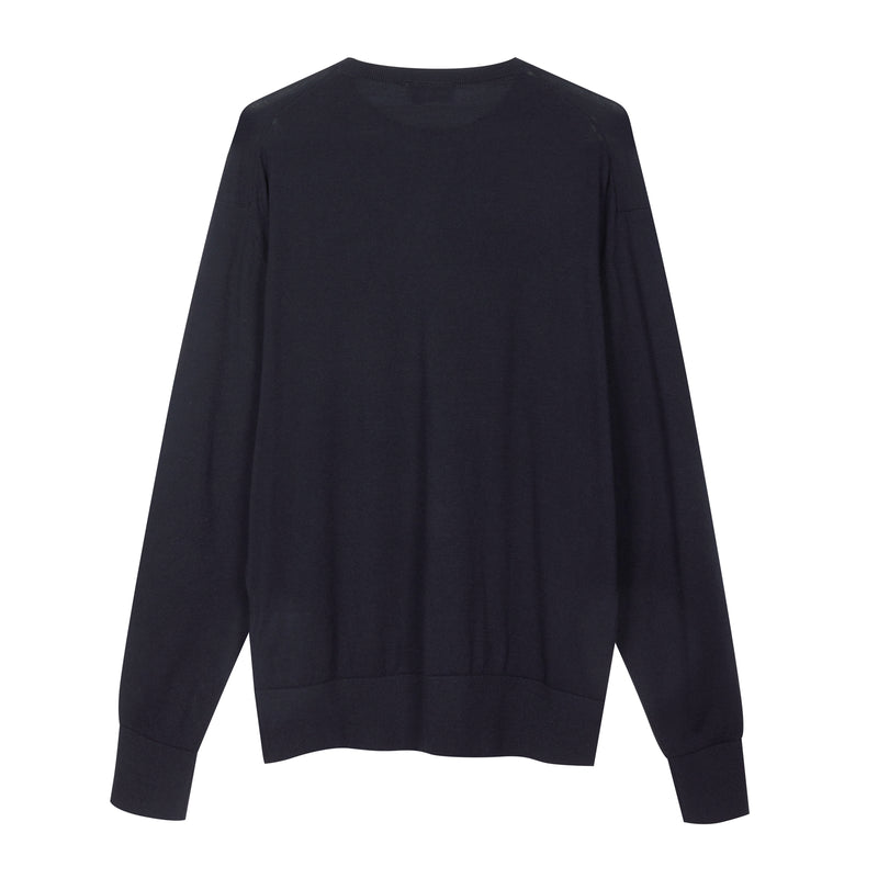 Girocollo in Lana Merino extrafine e Cotone organico