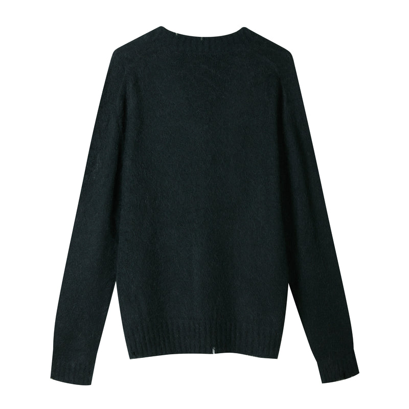Scollo a V garzato in misto Alpaca