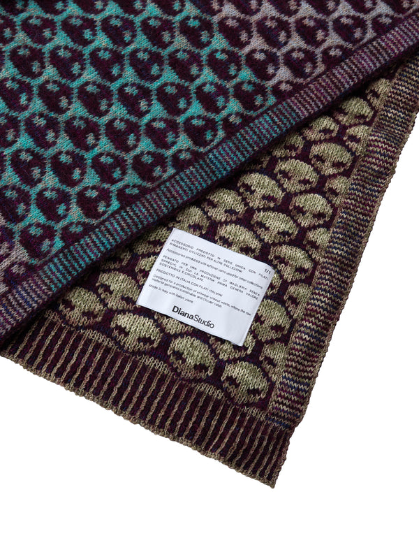 Coperta Circolare con pattern jaquard [160cm X 130cm]