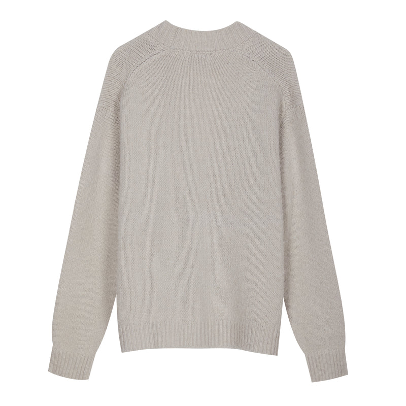 Cardigan oversize con lavorazione Casentino