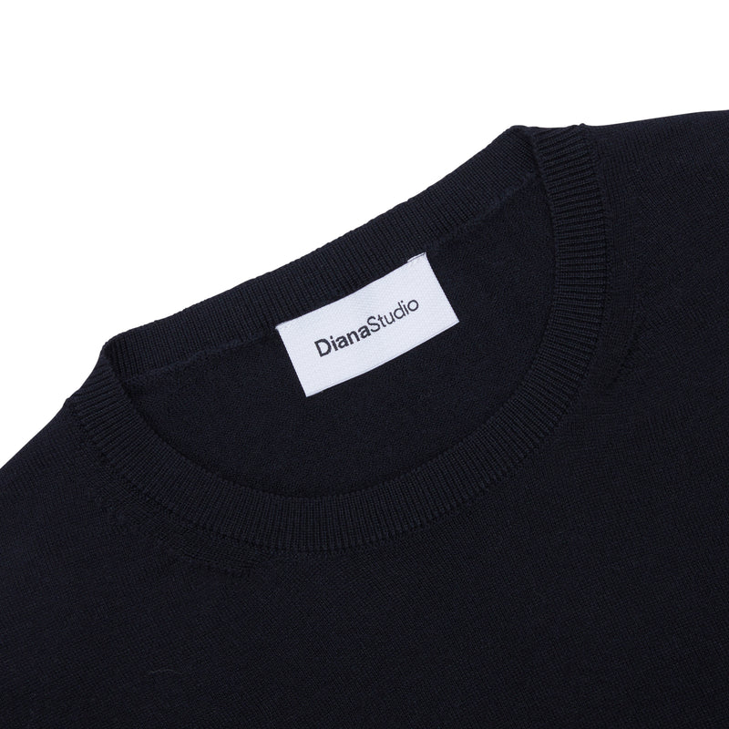 Girocollo in Lana Merino extrafine e Cotone organico