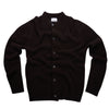 Cardigan con collo serafino misto Lana Merino bouclé