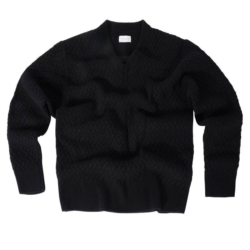 Scollo a V in Cashmere e Lana