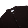 Cardigan con collo serafino misto Lana Merino bouclé