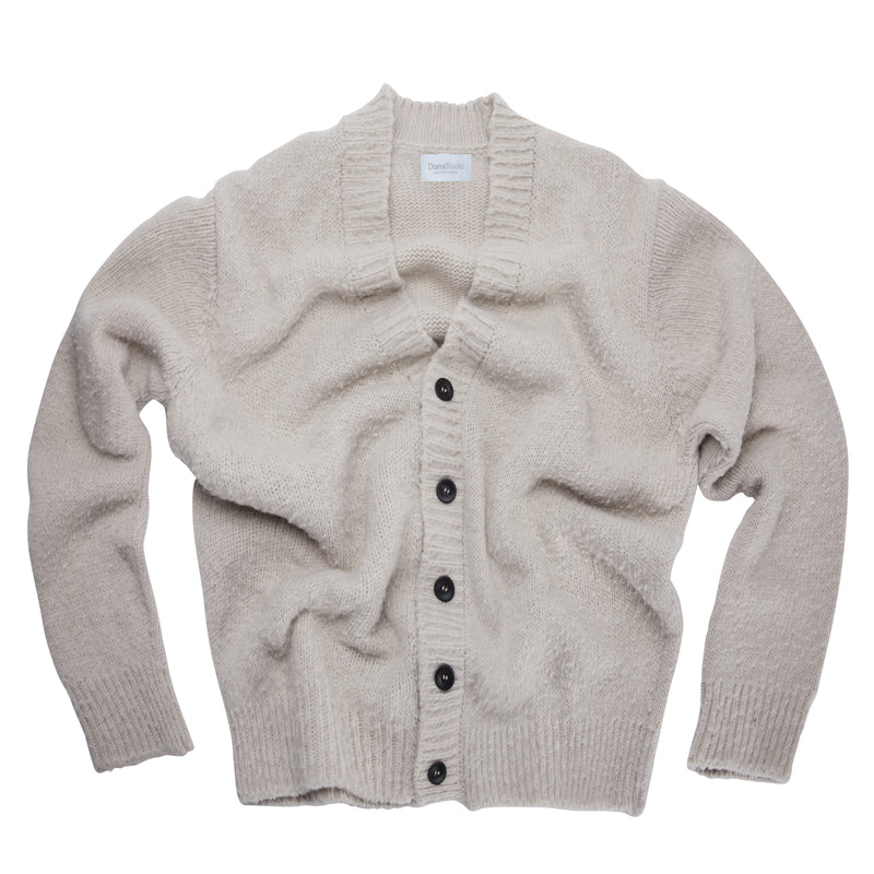 Cardigan oversize con lavorazione Casentino