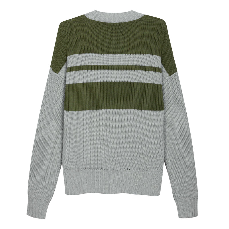 Girocollo in maglia Bicolor con Rotture - Immagine 4