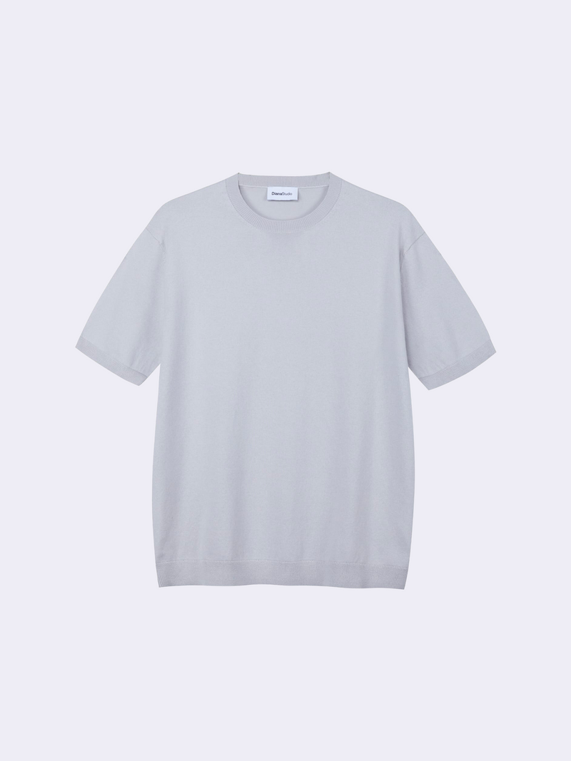 T-Shirt in Maglia in Cotone